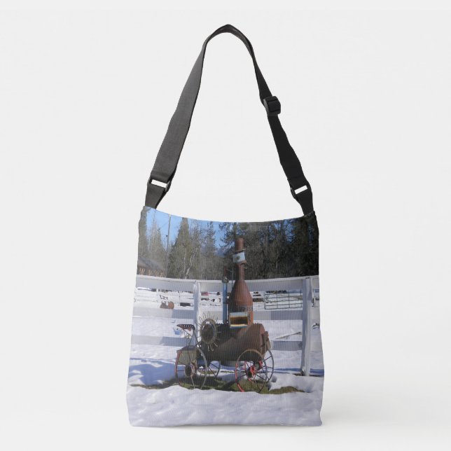 Historical Steam Engine....  Crossbody Bag (Front)