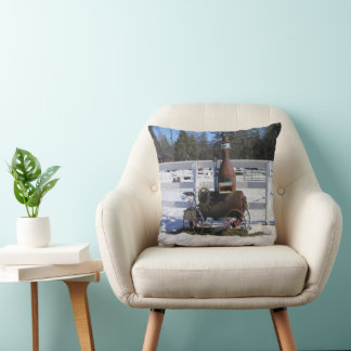 Historical Steam Engine.... Throw Pillow