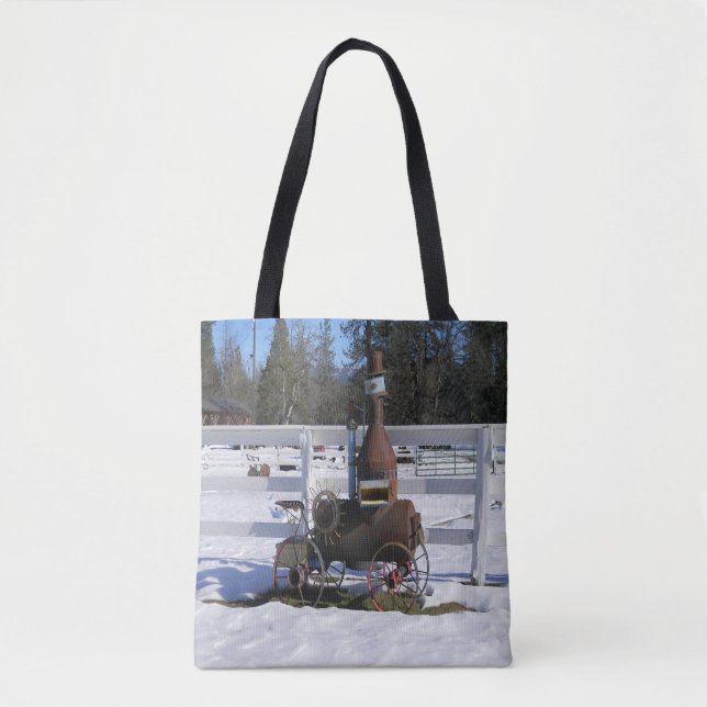 Historical Steam Engine....  Tote Bag (Front)