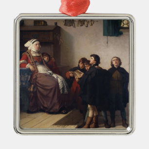 Historical theme, 1872 metal ornament