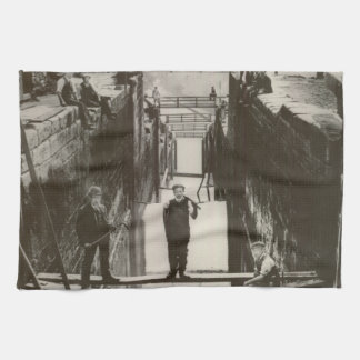 Historical UK Inland Waterways Canal Bingley Locks Kitchen Towel