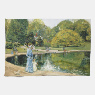 Historical View of Central Park (New York) Kitchen Towel