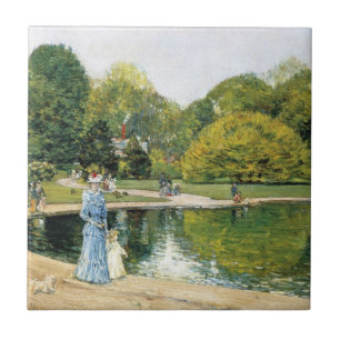 Historical View of Central Park (New York) Tile