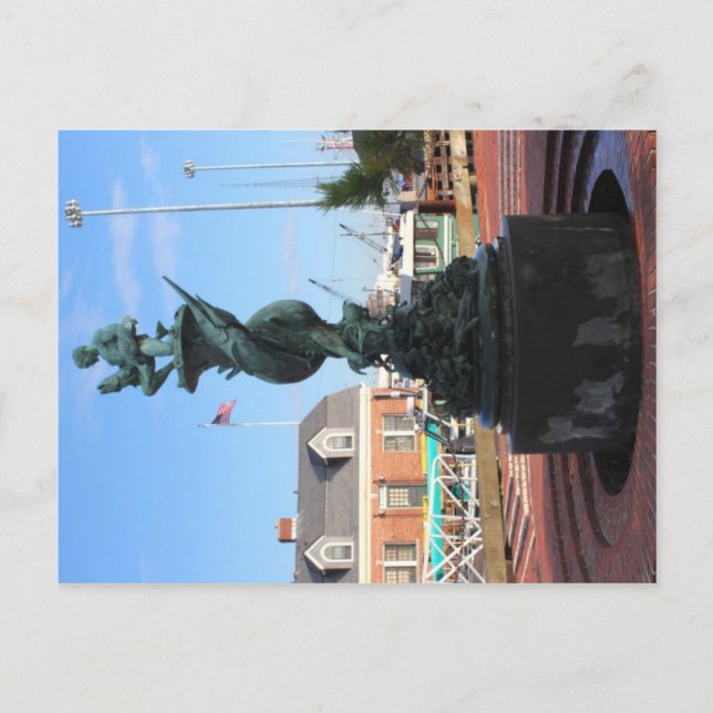 Historical Water Fountain - Massachusetts Postcard (Front)