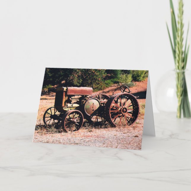 Historical Wildwood tractor... Card (Front)