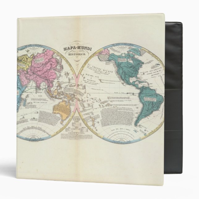 Historical World Map 3 Binder (Front/Inside)