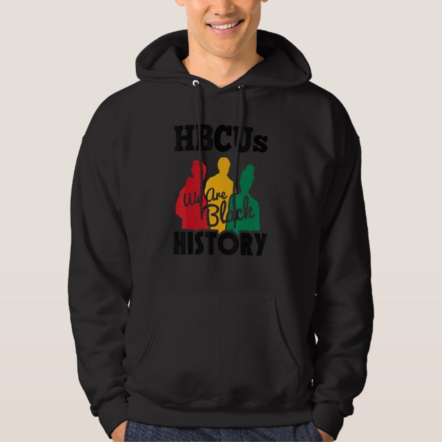 Historically Black College University Hbcu Black H Hoodie (Front)