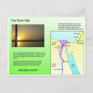 History, Ancient Egypt, River Nile Postcard