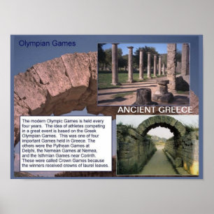 History, Ancient Greece, Olympian Games Poster