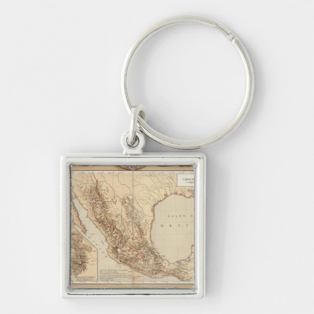 History and Architecture of Mexico Keychain (Front)