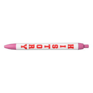 History Black Ink Pen
