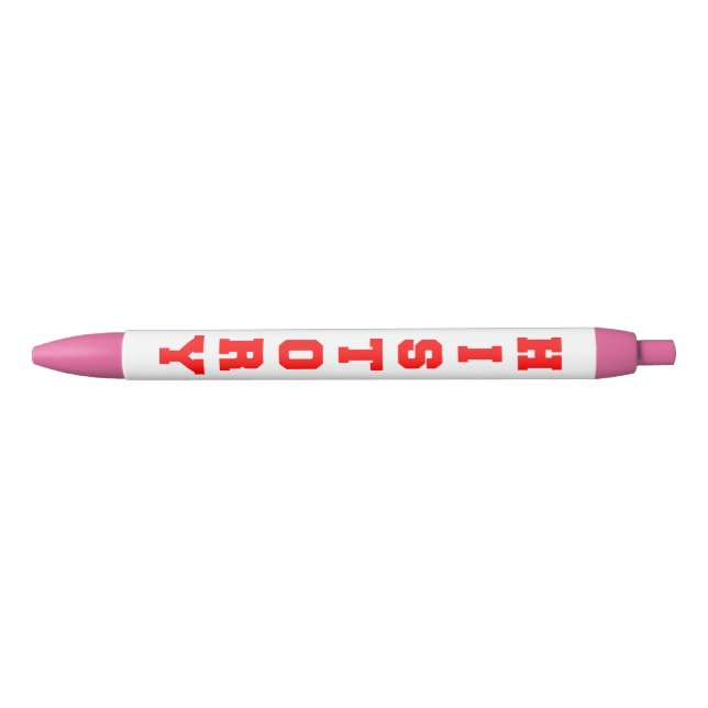 History Black Ink Pen (Front)