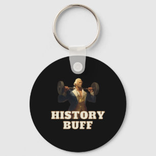 History Buff George Washington 4th Of July Gym Wor Keychain
