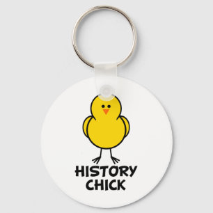 History Chick Keychain