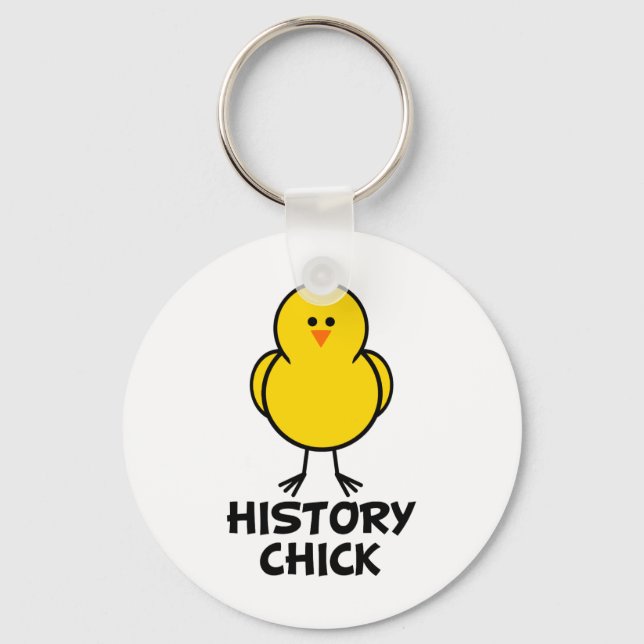 History Chick Keychain (Front)