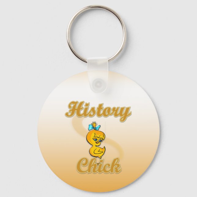 History Chick Keychain (Front)