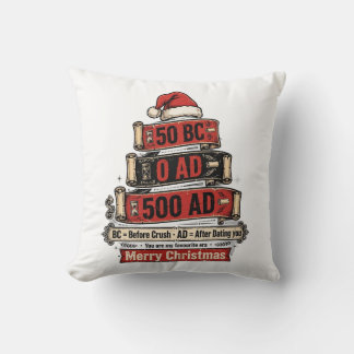 History Eras Christmas Pillow - Romantic Gift
