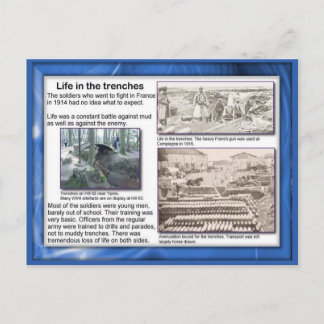 History, First World War, Life in the trenches Postcard