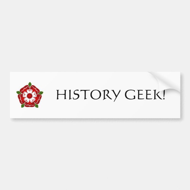 History Geek Bumper Sticker (Front)