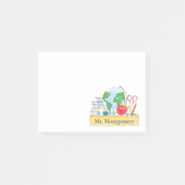 History Geography Teacher Post-it Notes (Front)