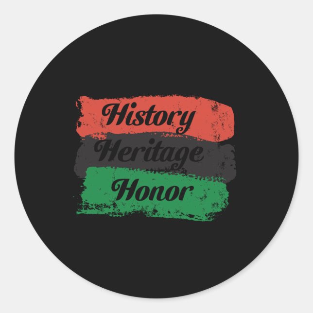 History Heritage Honour Sticker  (Front)