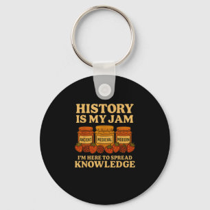 History Is My Jam Funny Teacher Back To School Fir Keychain