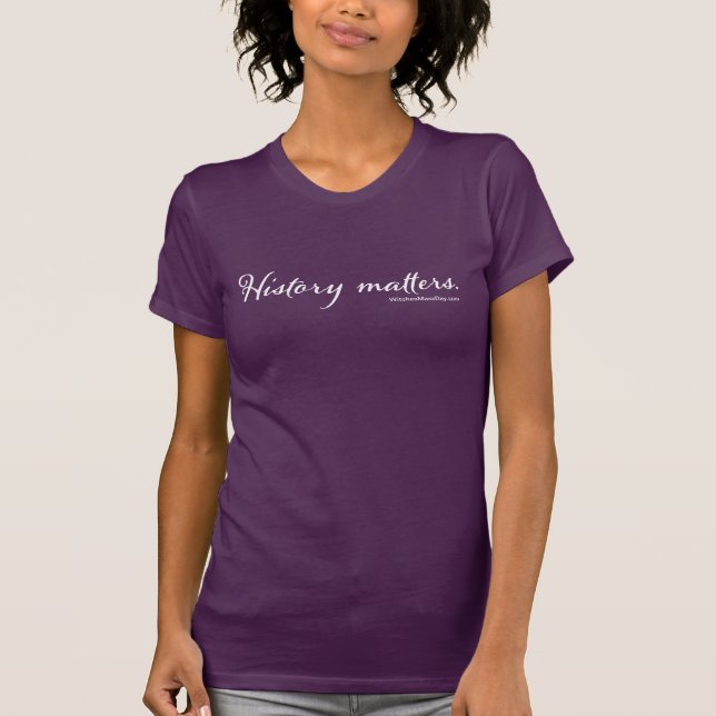 History matters shirt - dark (Front)