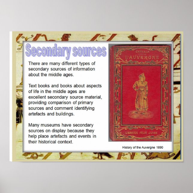 History, medieval,  Secondary sources Poster (Front)