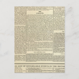 History of Greece Chronology Postcard