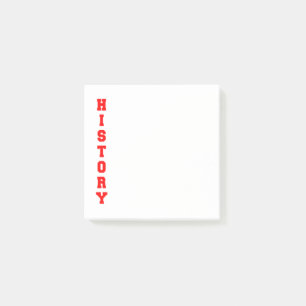 History Post-it Notes