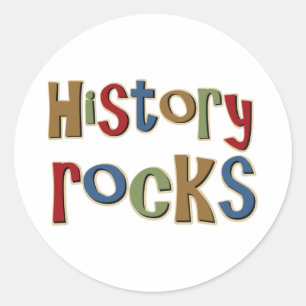 History Rocks Classic Round Sticker