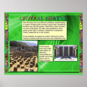 History, Romans, Central heating Poster