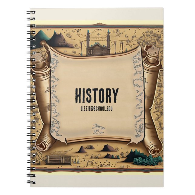 History School Subject Notebook (Front)