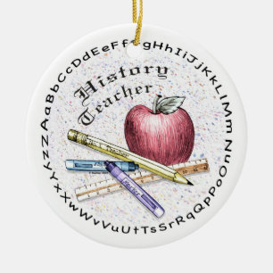 History Teacher Ceramic Ornament