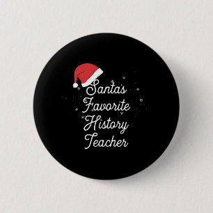 History Teacher Christmas 2 Inch Round Button