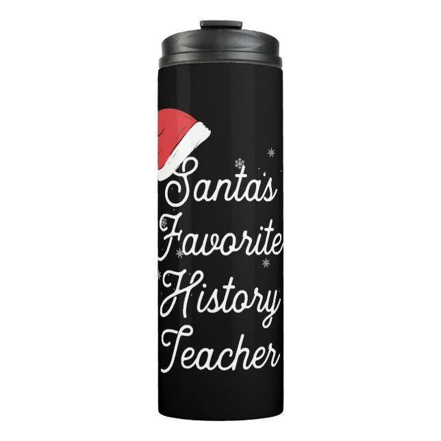 History Teacher Christmas Thermal Tumbler (Front)