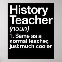 History Teacher Definition Back School First Day