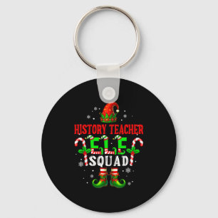 History Teacher Elf Squad Xmas Elf Hat Scute Ss Cu Keychain