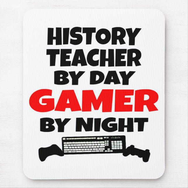History Teacher Gamer Mouse Pad (Front)