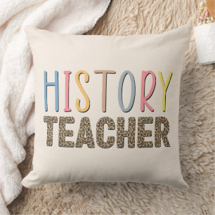 History Teacher Throw Pillow