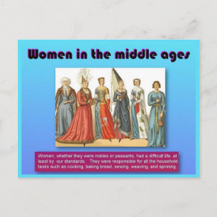 History, Women in the Middle Ages Postcard