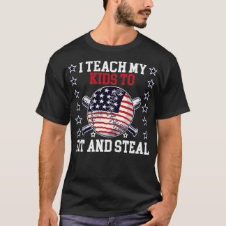 Hit And Steal Baseball T-Shirt