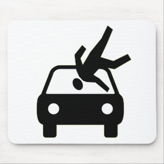 Hit By Car Mousepad