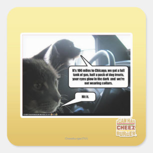 Hit It. Square Sticker