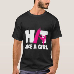 Hit Like A Girl Martial Arts Kickboxer Kickboxing  T-Shirt