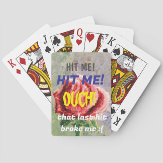 "HIT ME" Black Jack Playing Card