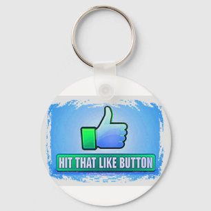 Hit That Like Button Keychain