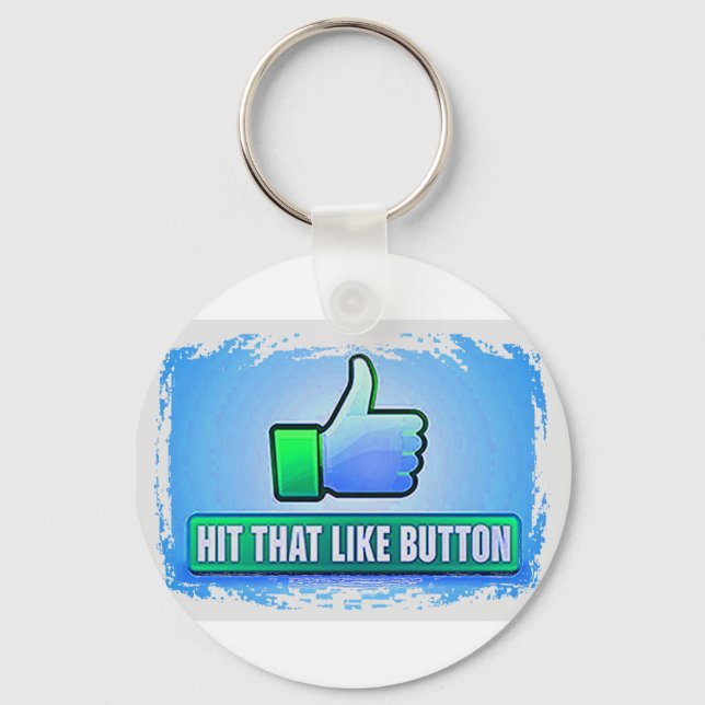 Hit That Like Button Keychain (Front)