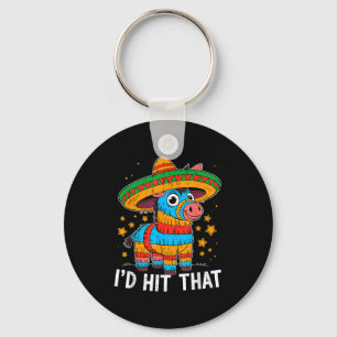 Hit that pinata cinco de mayo mexican celebration keychain