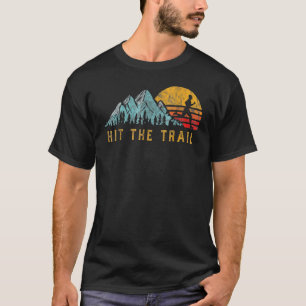 Hit The Trail Runner Retro Vintage Running T-Shirt